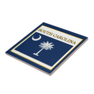 South Carolina State Flag Design Tile Tegeltje