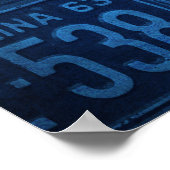 South Carolina State Flag License Bord Art Poster (Hoek)