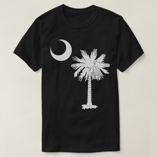 South Carolina State Flag Palmetto Tree Crescent M T-shirt (Design voorkant)