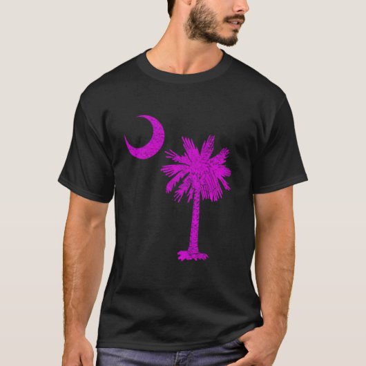 South Carolina State Flag Palmetto Tree Crescent M T-shirt (Voorkant)