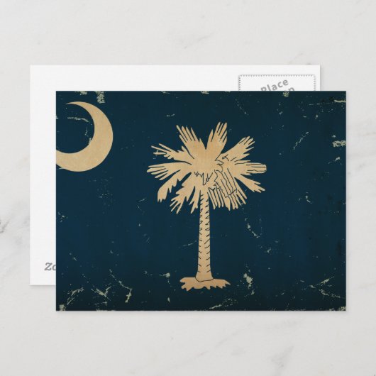 South Carolina State Flag .png Briefkaart (Voorkant / Achterkant)