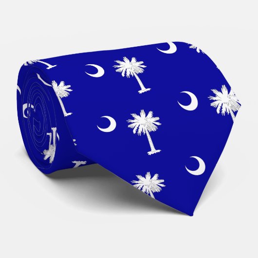 South_Carolina_state_flag Stropdas (Opgerold)