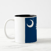 South Carolina State Flag Two-Tone Coffee Mok (Links)