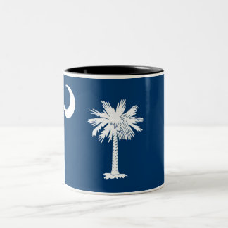 South Carolina State Flag Two-Tone Coffee Mok