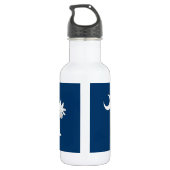 South Carolina State Flag Vrijheidsfles Waterfles (Achterkant)