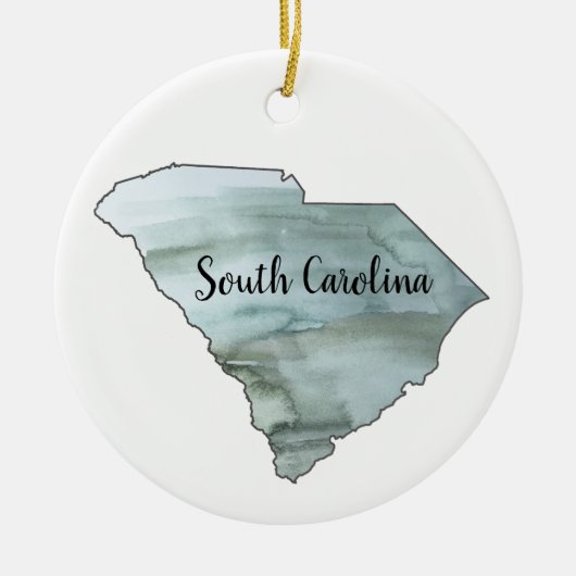 South Carolina State Illustration Ornament (Voorkant)