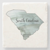 South Carolina State Illustration Stenen Onderzetter (Voorkant)