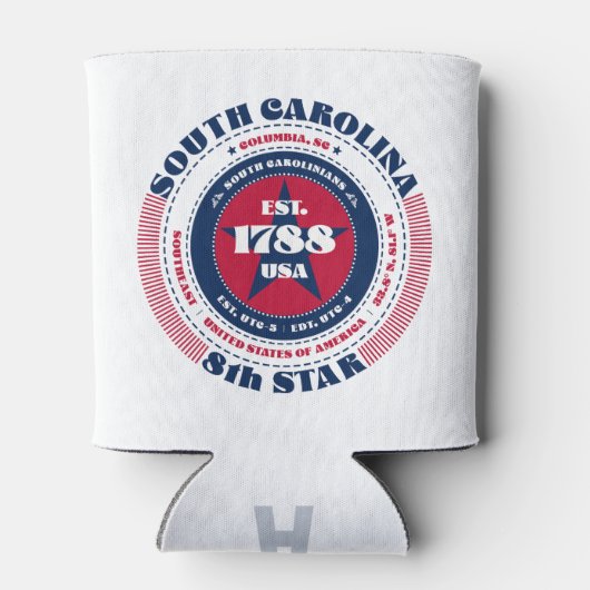 South Carolina State Pride Monogram Koeler (Achterkant)