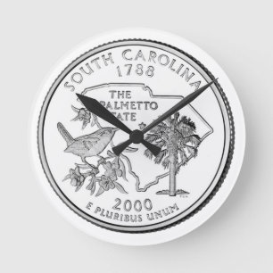 South Carolina State Quarter Ronde Klok