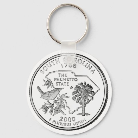 South Carolina State Quarter Sleutelhanger (Voorkant)
