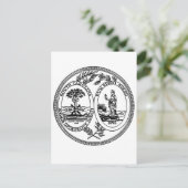 South Carolina State Seal Briefkaart (Staand voorkant)
