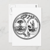 South Carolina State Seal Briefkaart (Voorkant / Achterkant)
