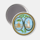 South Carolina State Seal Magnet (Voorkant / Achterkant)
