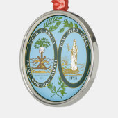 South Carolina State Seal Metalen Ornament (Links)