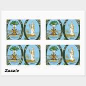 South Carolina State Seal Rechthoekige Sticker (Vel)