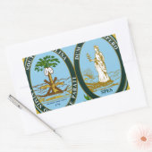 South Carolina State Seal Rechthoekige Sticker (Envelop)