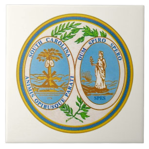 South Carolina State Seal Tegeltje