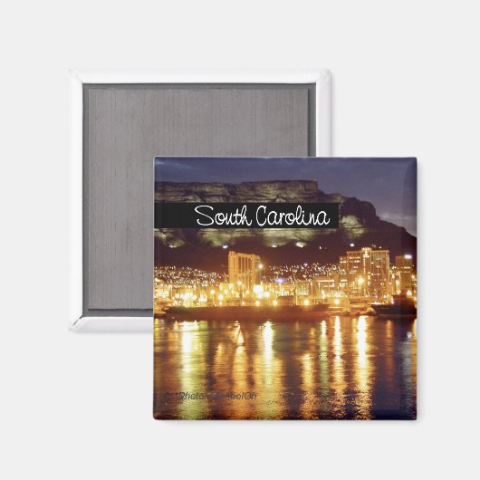 South Carolina State Travel Souvenir Koelkast Magn Magneet (Voorkant / Achterkant)