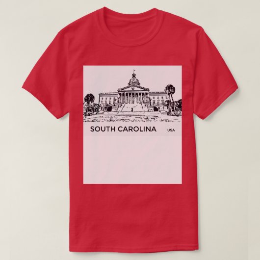 South Carolina State, Verenigde Staten T-shirt (Design voorkant)