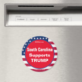 South Carolina steunt TRUMP Patriotic magnet (Insitu (Vaatwasser))