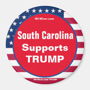 South Carolina steunt TRUMP Patriotic magnet