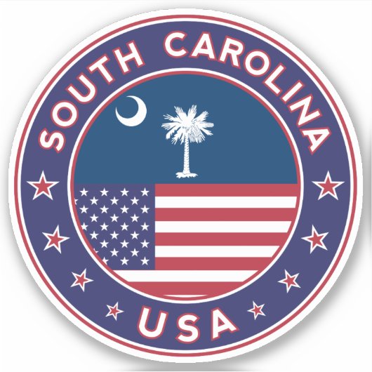 South Carolina Sticker (Voorkant)