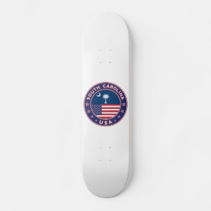 South Carolina sticker, telefoonzaak, canvas tas Persoonlijk Skateboard