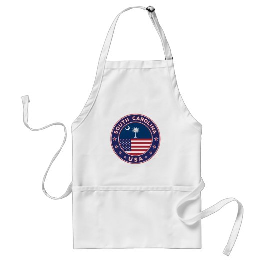 South Carolina sticker, telefoonzaak, canvas tas Standaard Schort (Voorkant)
