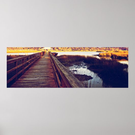 South Carolina Sunset 36x12 Poster (Voorkant)