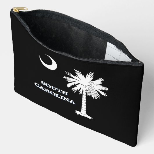 South Carolina tas, mode zwart, S Carolina flag Etui (Open)