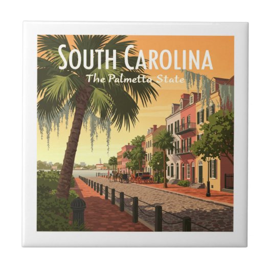  South Carolina Tegeltje (Voorkant)