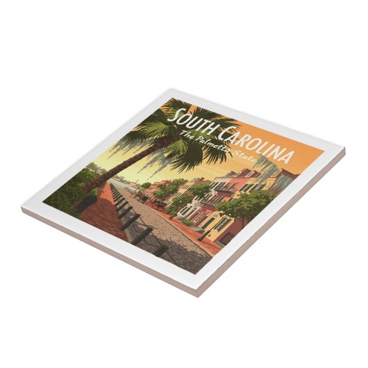 South Carolina Tegeltje (Zijkant)