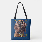 South Carolina Territory Canine De Boykin Spaniel Tote Bag (Achterkant)