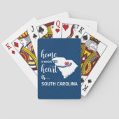 South Carolina thuis is het hart daar Pokerkaarten (Achterkant)