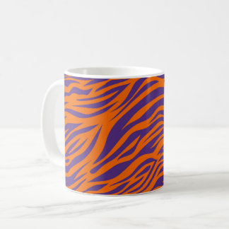 South Carolina Tiger strepen Sinaasappel en Paarse Koffiemok
