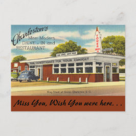 South Carolina, Tower Drive-In, Charleston Briefkaart