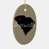 South Carolina Town Keramisch Ornament (Rechts)