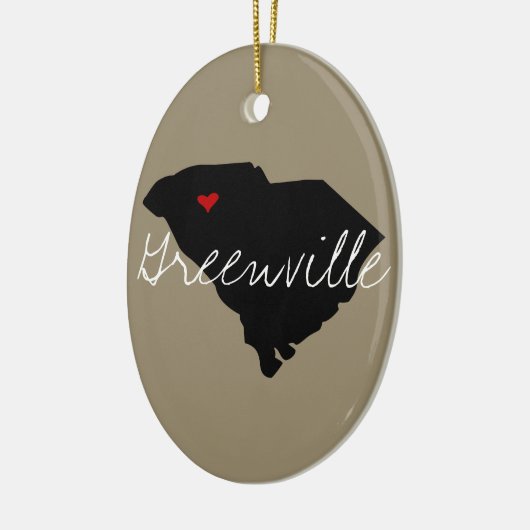 South Carolina Town Keramisch Ornament (Links)