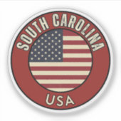 South Carolina United States of America Sticker (Voorkant)