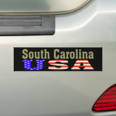 South Carolina USA. Bumpersticker (Op auto)