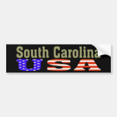 South Carolina USA. Bumpersticker (Voorkant)