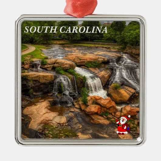 South Carolina Vacation kerstversiering Metalen Ornament (Voorkant)