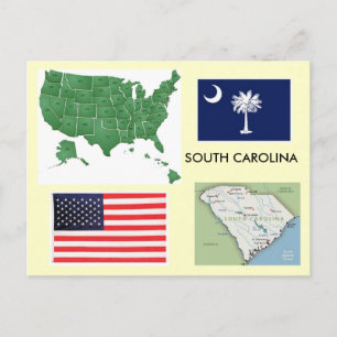 South Carolina, Verenigde Staten Briefkaart