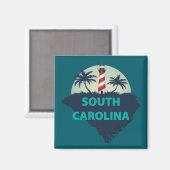 South Carolina, Verenigde Staten Magneet (Voorkant / Achterkant)