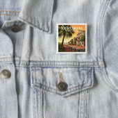  South Carolina Vierkante Button 5,1 Cm (In situ)