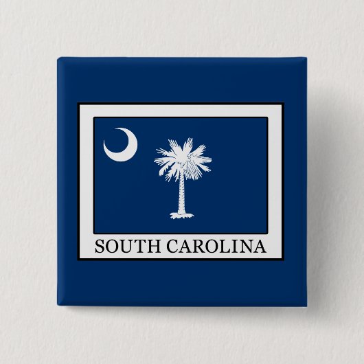 South Carolina Vierkante Button 5,1 Cm (Voorkant)