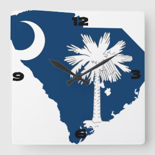 South Carolina Vierkante Klok