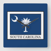 South Carolina Vierkante Klok (Voorkant)