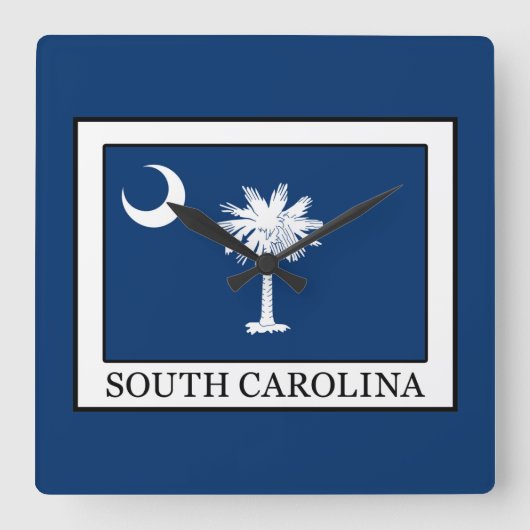 South Carolina Vierkante Klok (Voorkant)