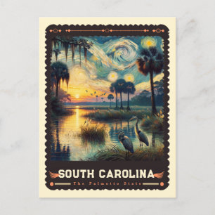 South Carolina   Vincent van Gogh geïnspireerd Briefkaart